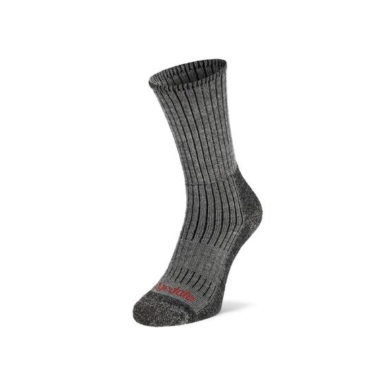 Męskie skarpety trekkingowe Bridgedale Midweight Merino Comfort Charcoral
