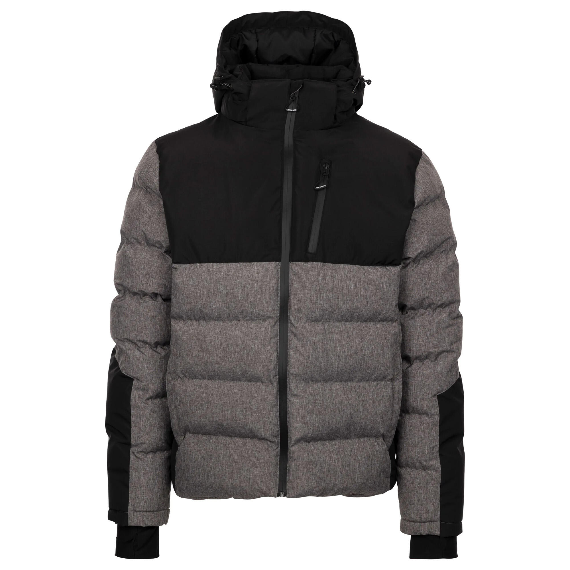 TRESPASS Mens Delabole Padded Jacket (Grey Marl)