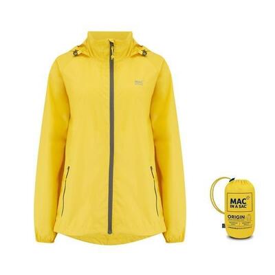 Mac in a sac – regenjas - geel