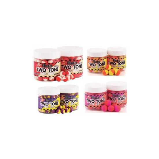 POPS-UP Fluo Bicolore Fraise Noix de Coco 15 mm