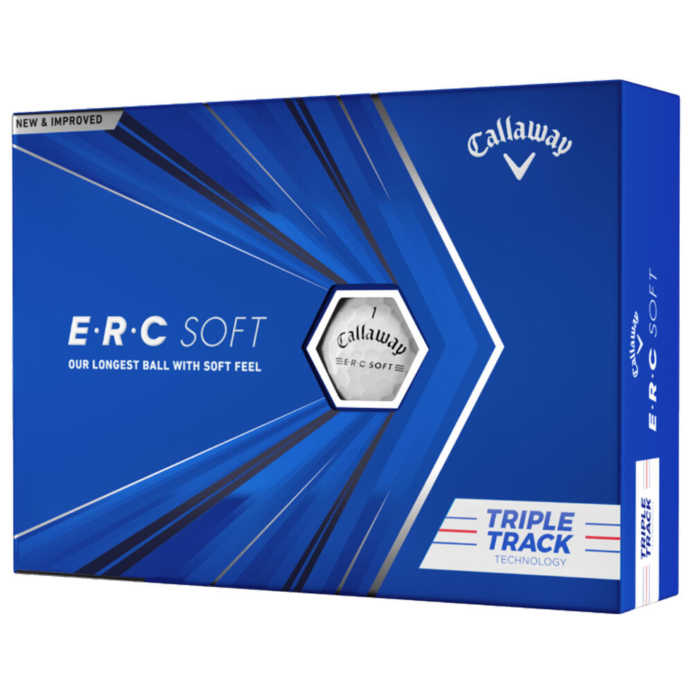 ERC TRIPLE TRACK X12 BOLA DE Golfe BRANCA 1/2