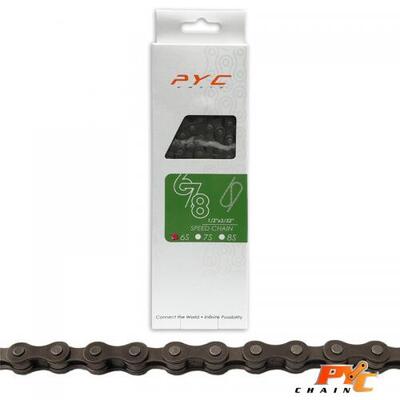 Pyc 7-versnellingen fietsketting 116 schakels 1/2 x 3/32 shimano