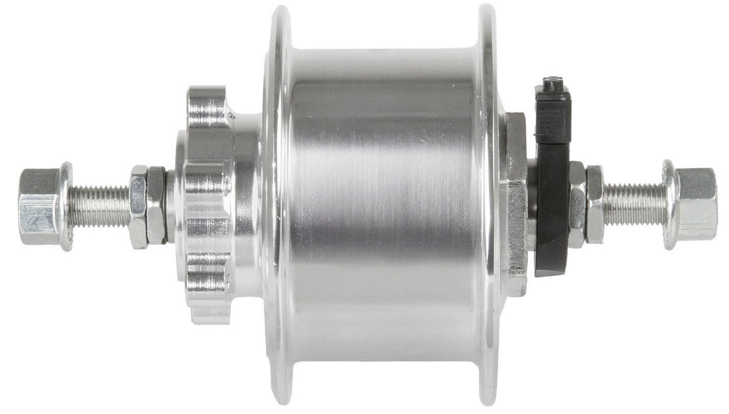 MSG Voornaaf Dynamo 36G Disc Shimano Comp Vaste As Zilver 1/1