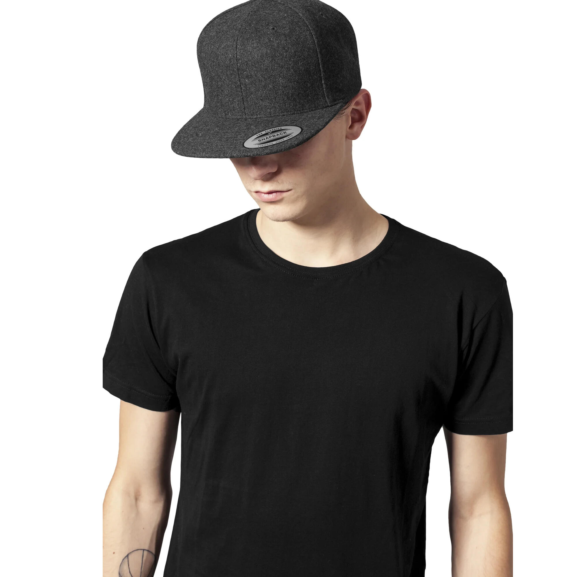 Boné Melton Wool Snapback (Cinzento Escuro) 2/2