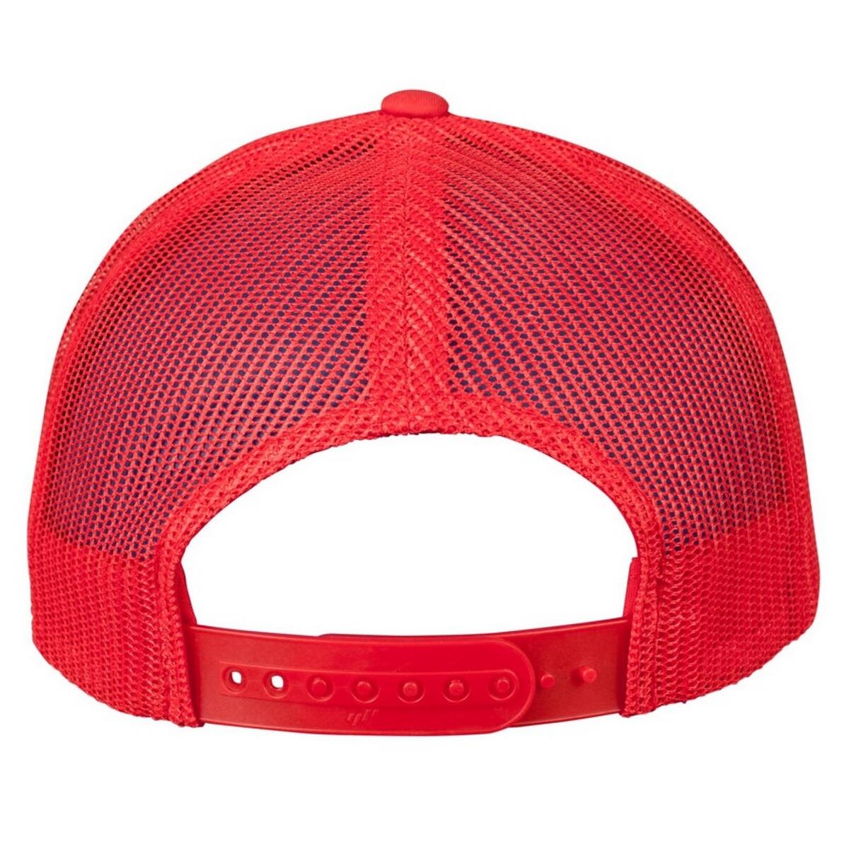 Casquette Trucker Motif/style Rétro (Rouge) 2/3