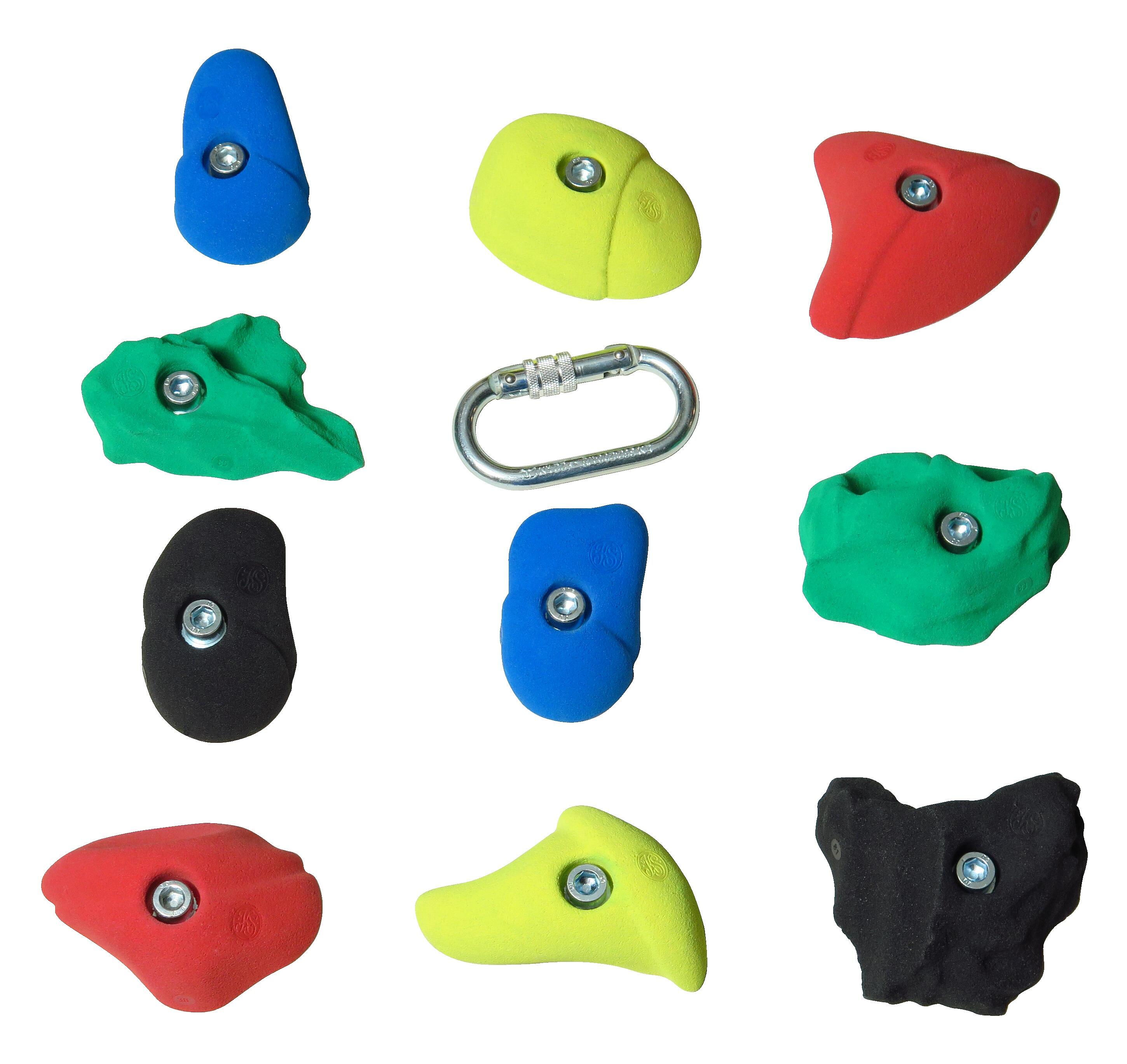 Klettergriff-Set Mittel Klettern Unisex 2/2