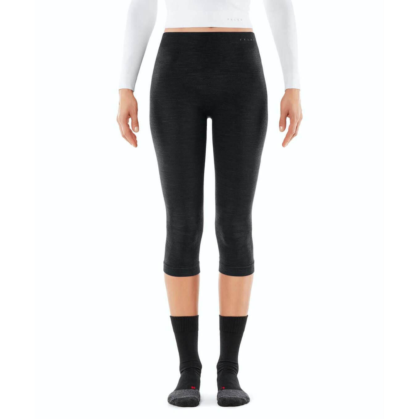 Falke - Collant 3/4 Femme Falke Wool-tech - Collant - Noir - Decathlon