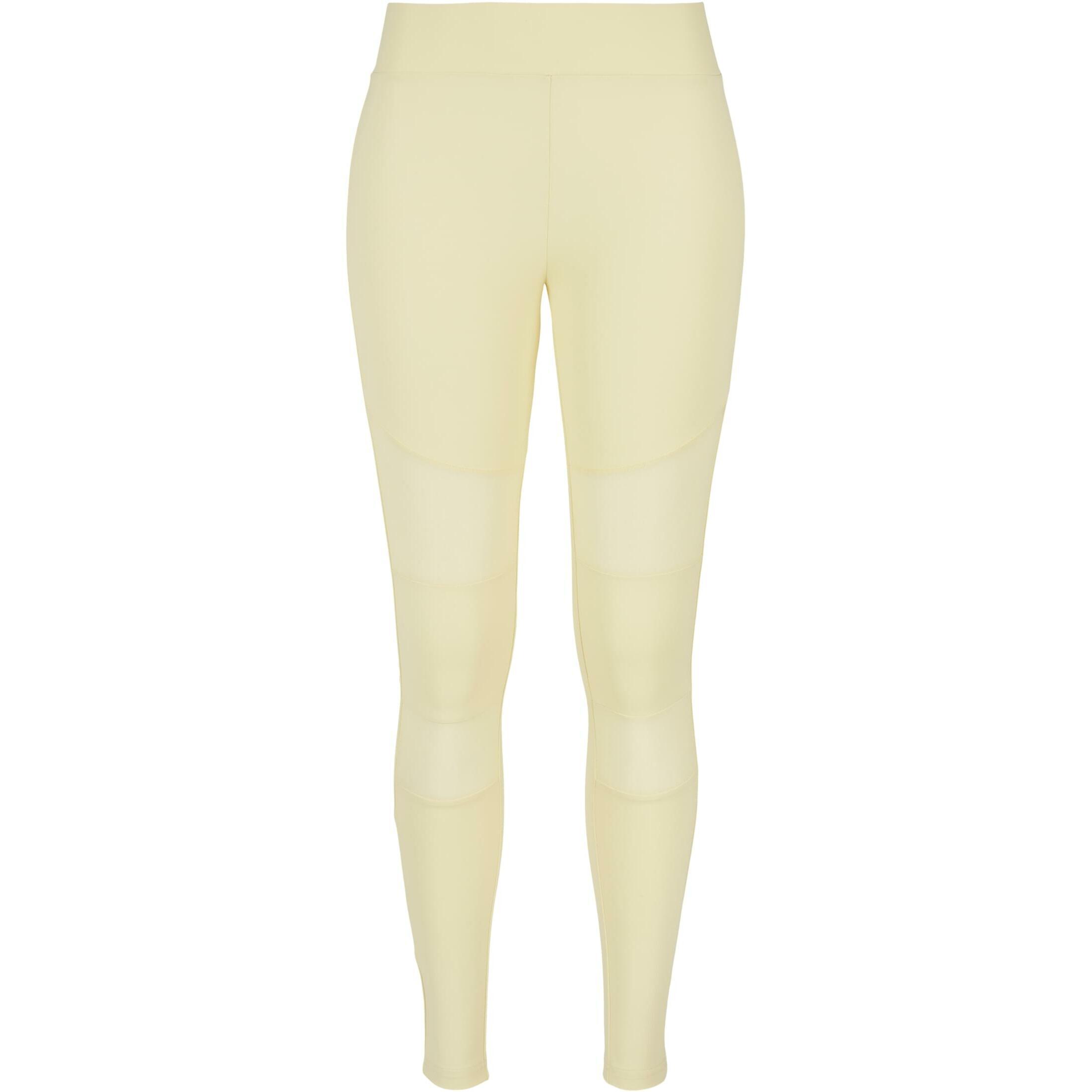 Urban Classics - Legging Femme Urban Classics Tech Mesh - Legging - Jaune - 36 Xs - Decathlon