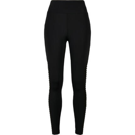 Damskie legginsy z wysoką talią Urban Classics biker tech mesh