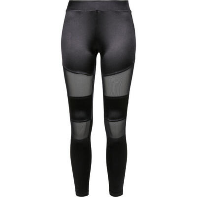 Dames legging urban classics shiny tech mesh