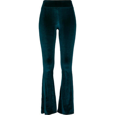 Dames legging met hoge taille urban classics velvet boot (gt)