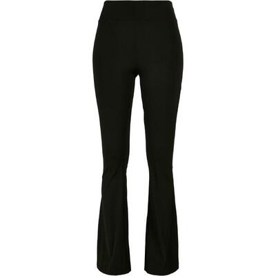 Dames flared legging met hoge taille urban classics recycled