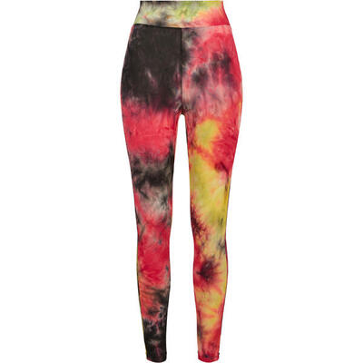 Leggings voor dames urban classics tie dye high waist