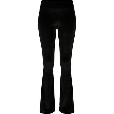 Dames legging met hoge taille urban classics velvet boot (gt)