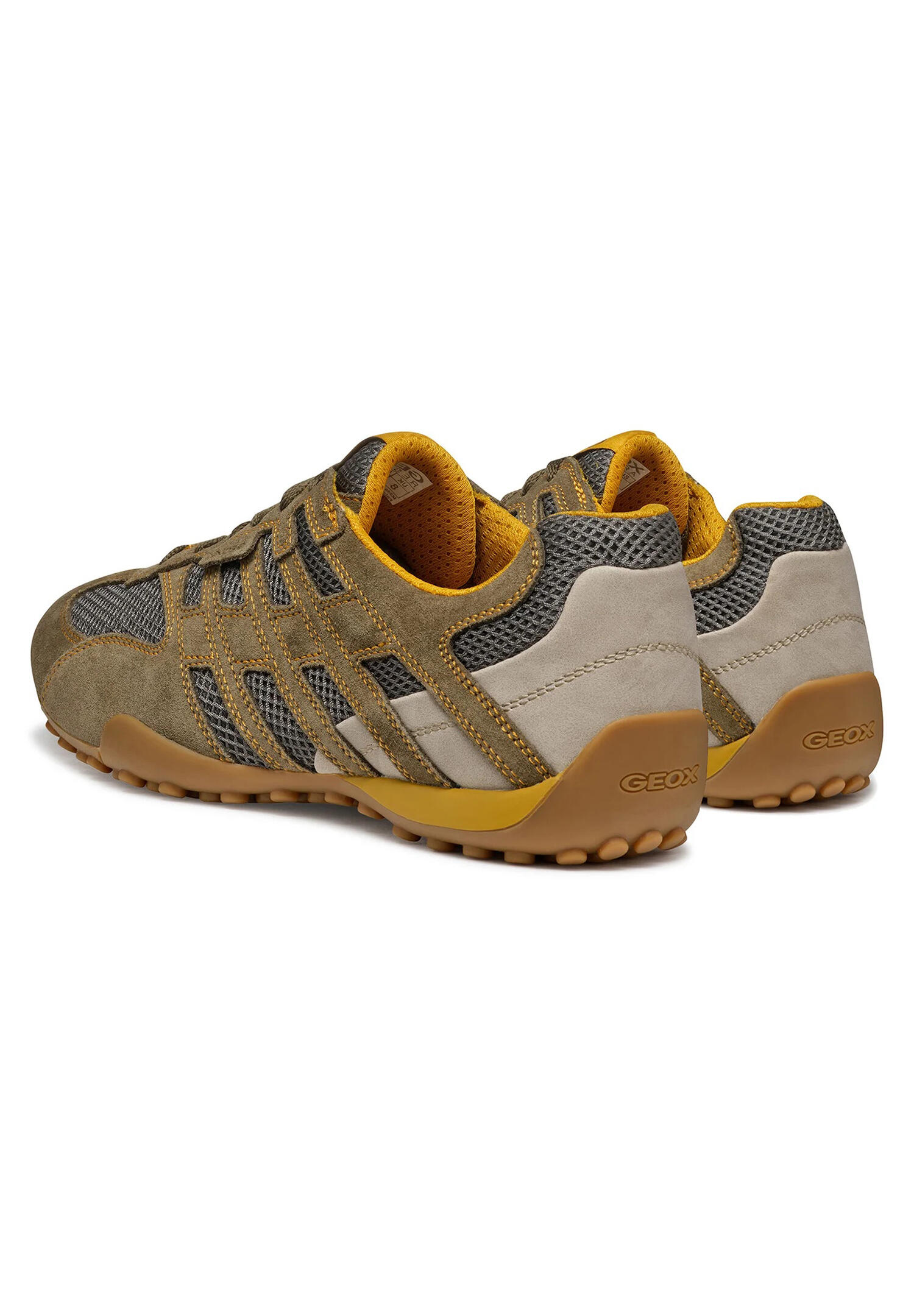 Chaussures Homme Baskets Geox Snake Vert Geox 2/7