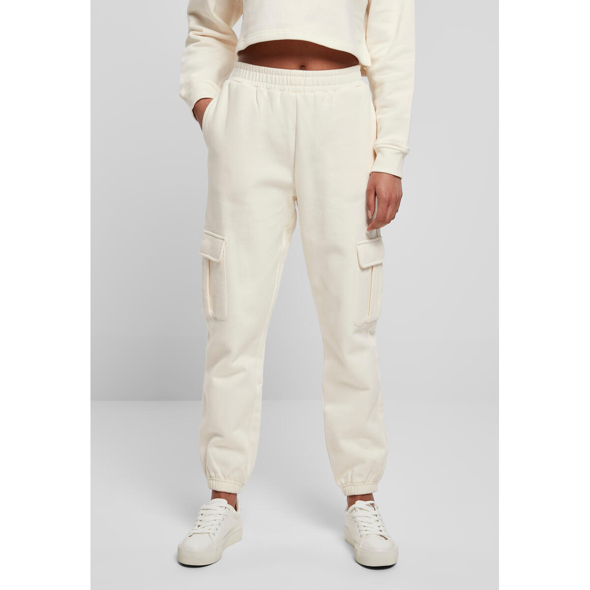 Urban Classics - Pantalon Femme Urban Classics High Waits Cargo-grandes Tailles - Pantalon De Chasse - Blanc - 58 4xl - Decathlon