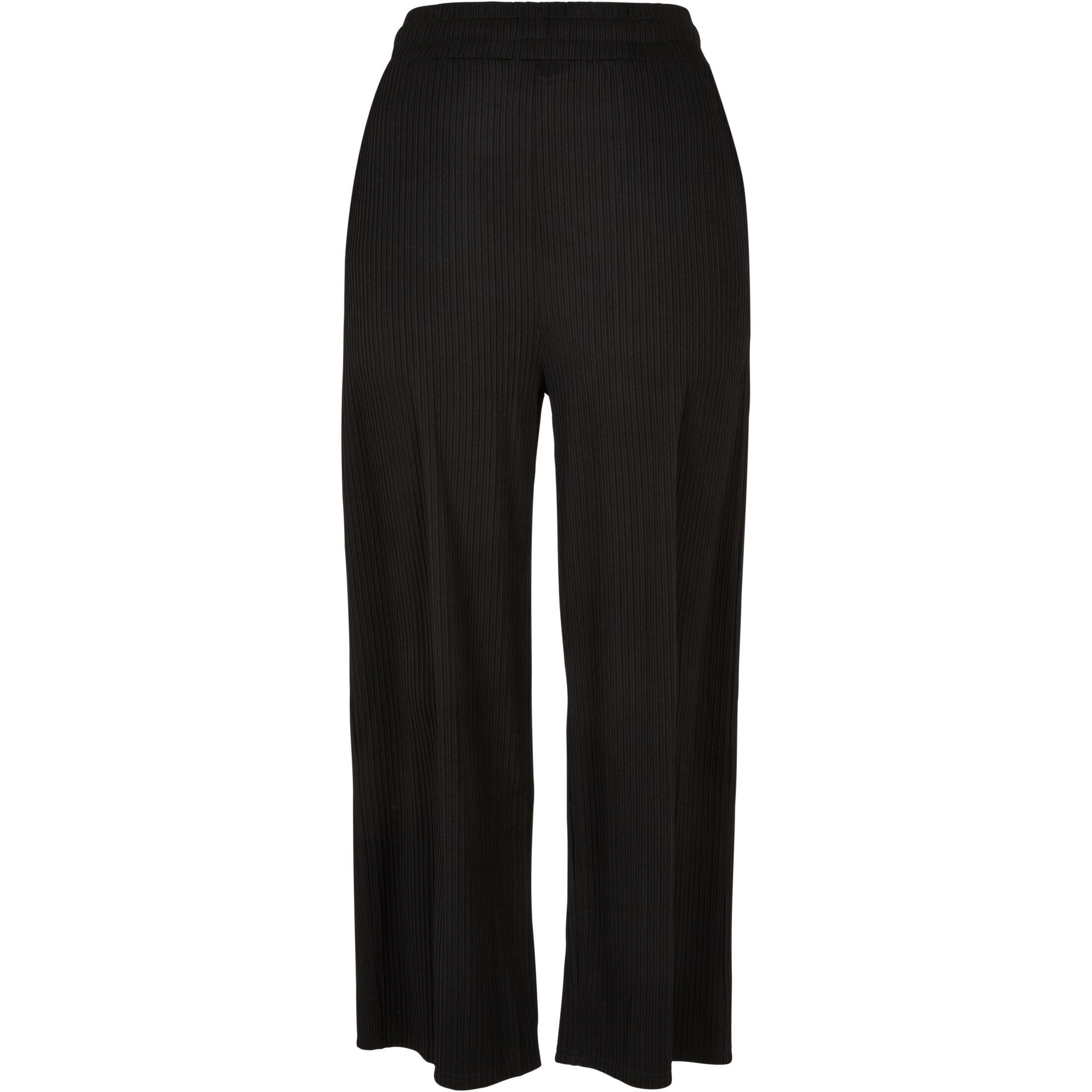 Urban Classics - Jogging Coupe Droite Côtelé Grandes Tailles Femme Urban Classics Interlock - Pantalons - Noir - Decathlon