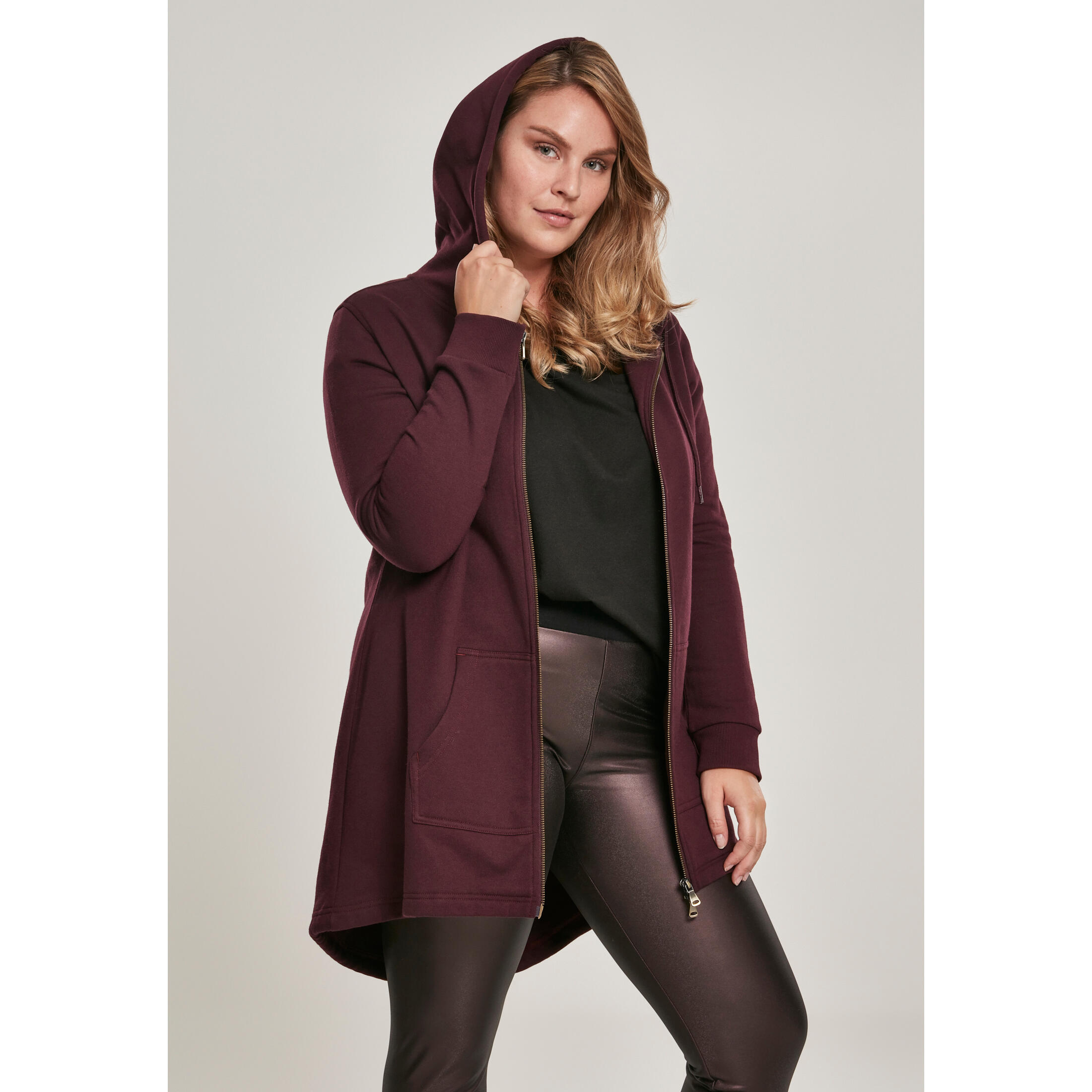 URBAN CLASSICS Parka donna taglie forti Urban Classic sweat