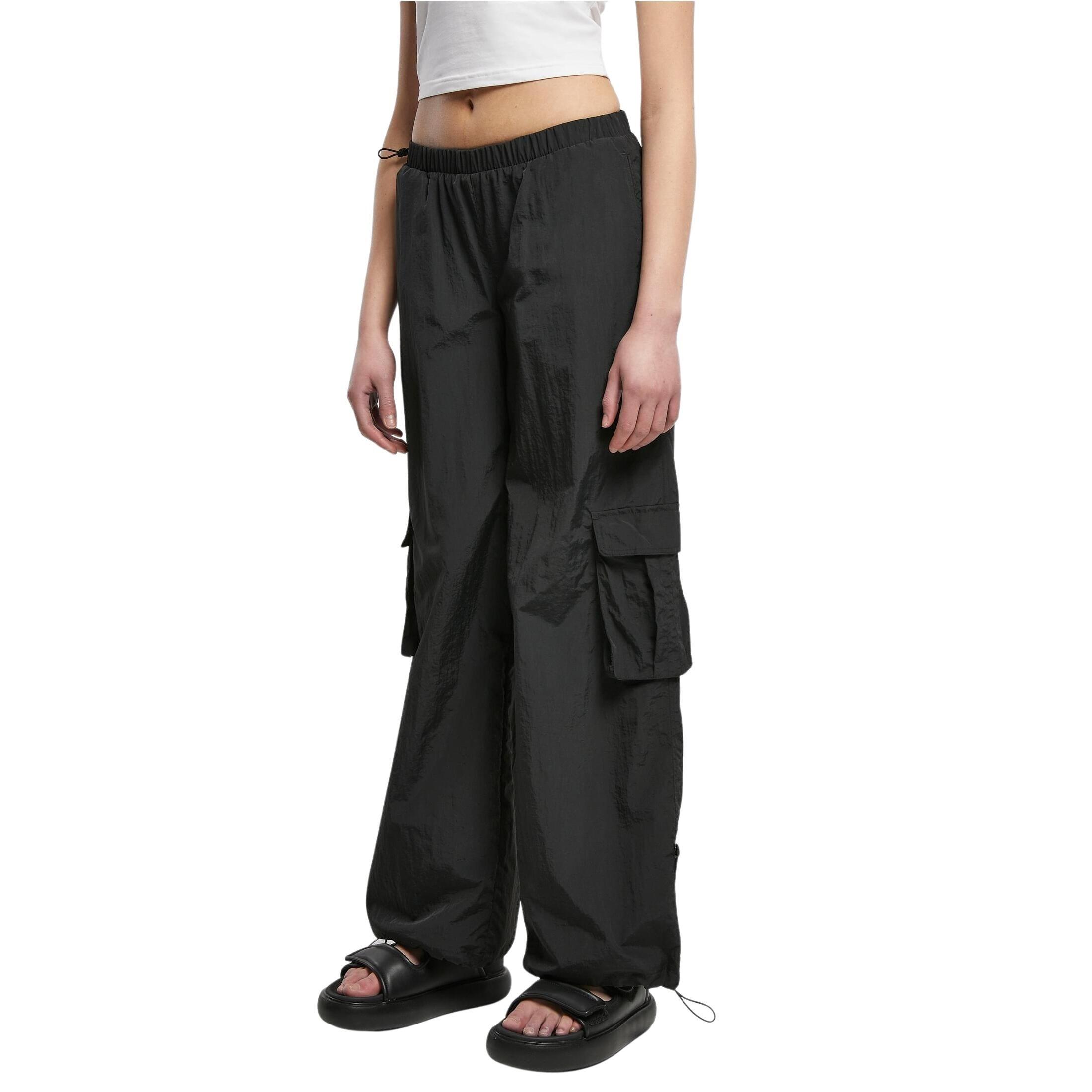 Urban Classics - Pantalon Cargo Nylon Large Froissé Femme Urban Classics - Pantalon De Chasse - Noir - Decathlon