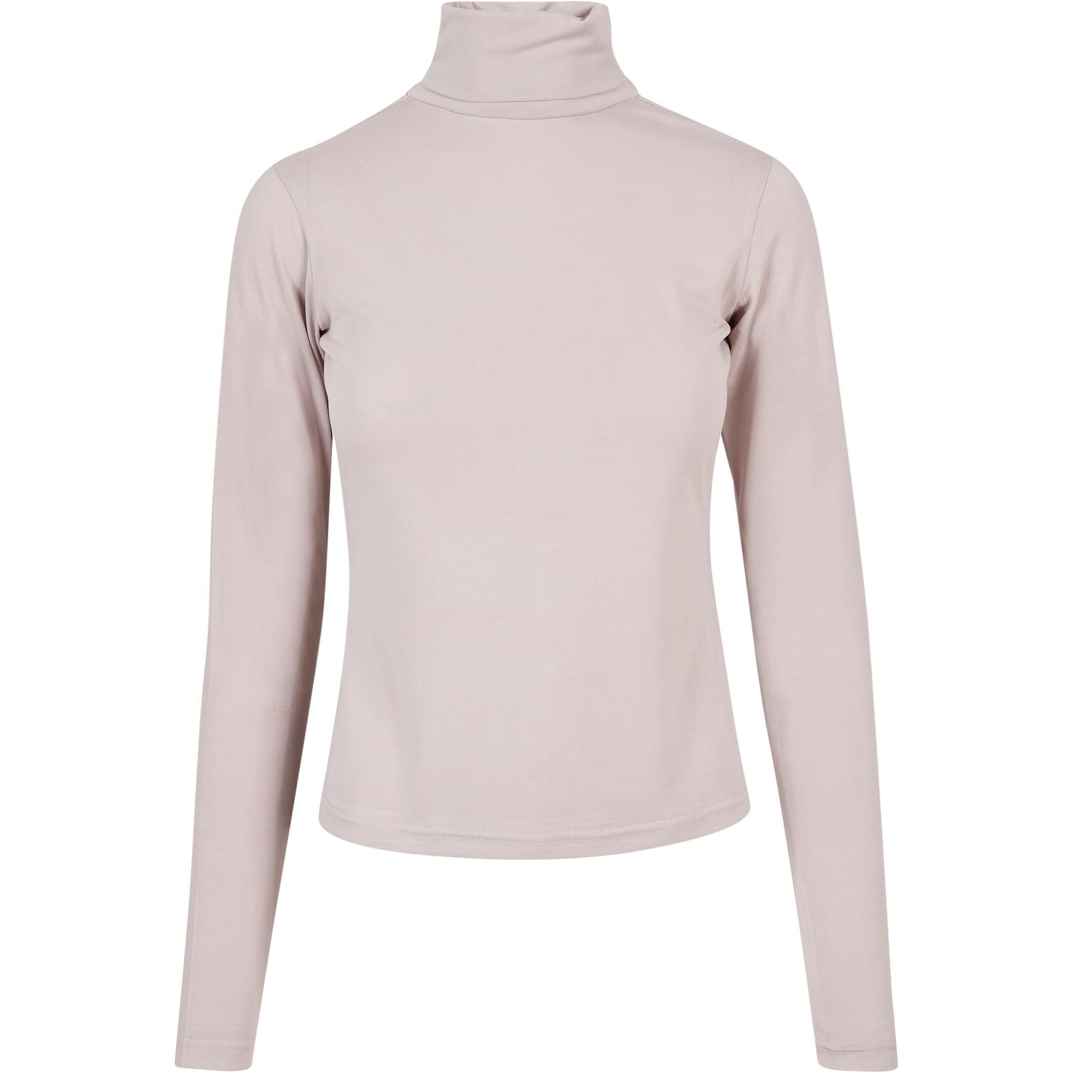 URBAN CLASSICS Women's long sleeve turtleneck sweatshirt in modal Urban Classics