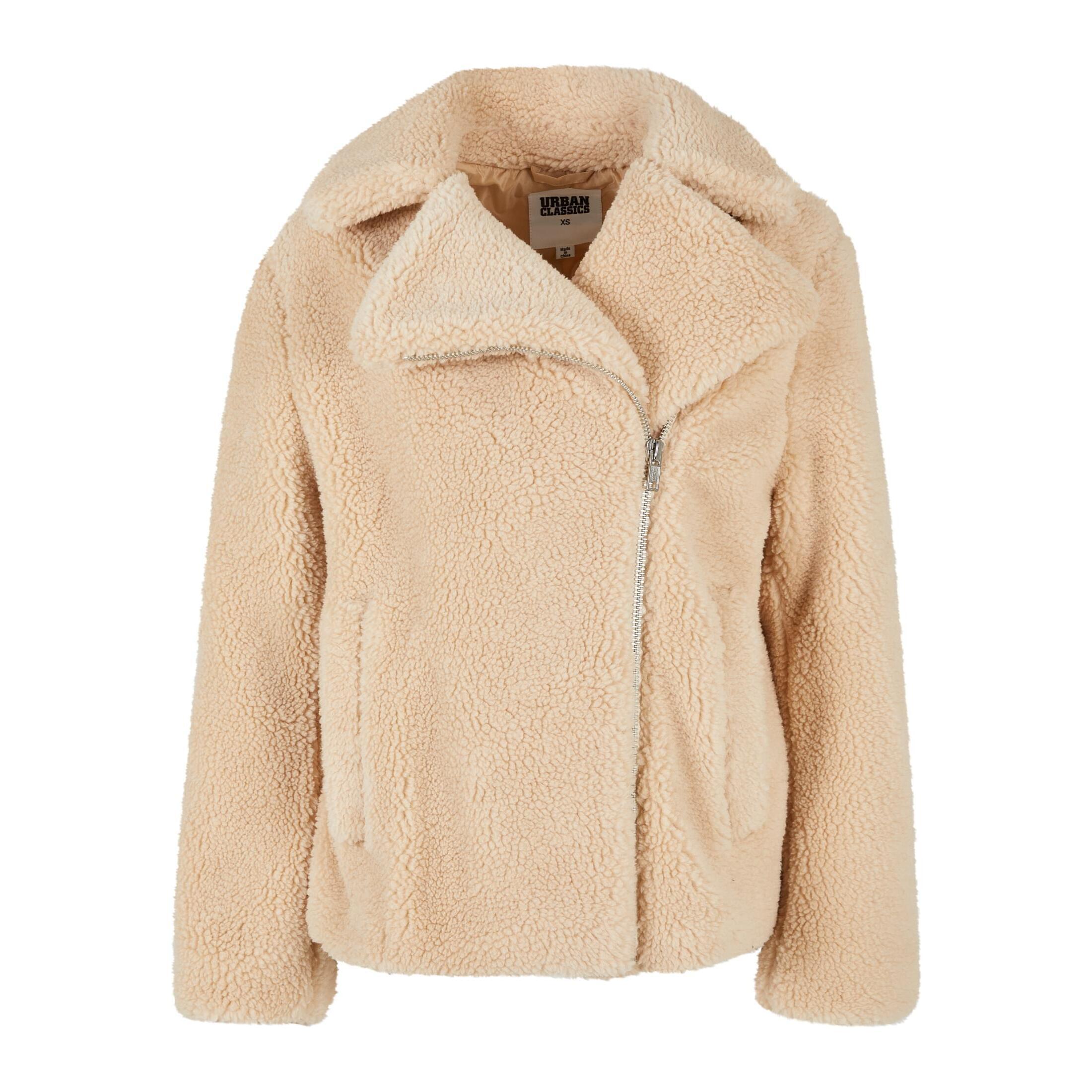 Urban Classics - Polaire De Motard Sherpa Femme Urban Classics - Polaire - Beige - 58 4xl - Decathlon