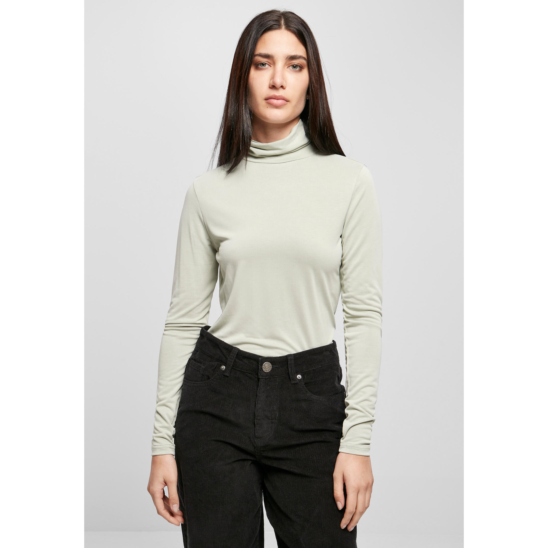 URBAN CLASSICS Women's long sleeve turtleneck sweater Urban Classics Modal