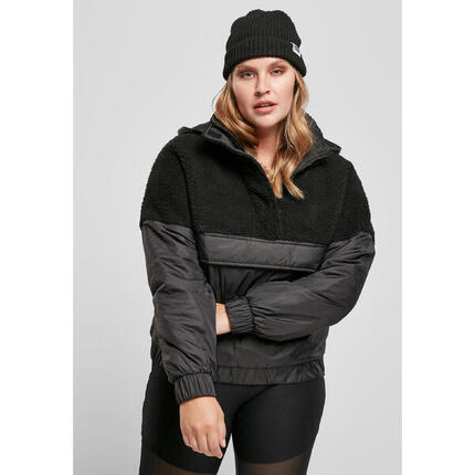 Fleece für Frauen Urban Classics sherpa mix pull over