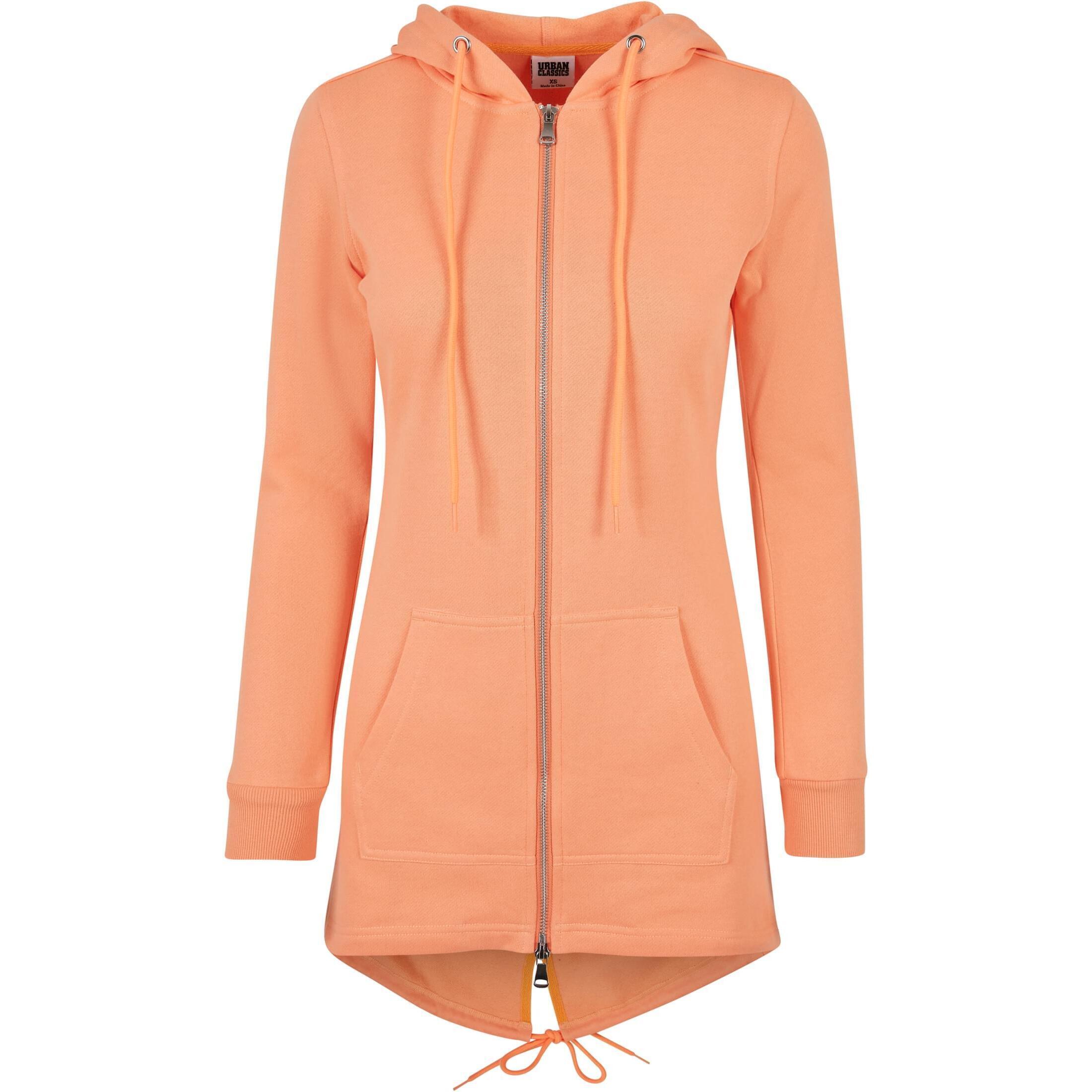 URBAN CLASSICS Women's long zip hoodie Urban Classics