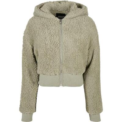 Urban classics oversized sherpa shorts fleece voor dames