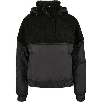 Damski polar Urban Classics sherpa mix pull over-grandes tailles