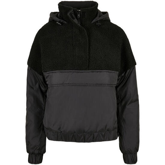Damski polar Urban Classics sherpa mix pull over-grandes tailles