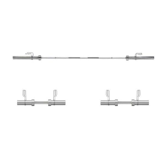 Zestaw gryfów olimpijskich Gryf prosty 200 cm i 2 gryfy krótkie 50 cm