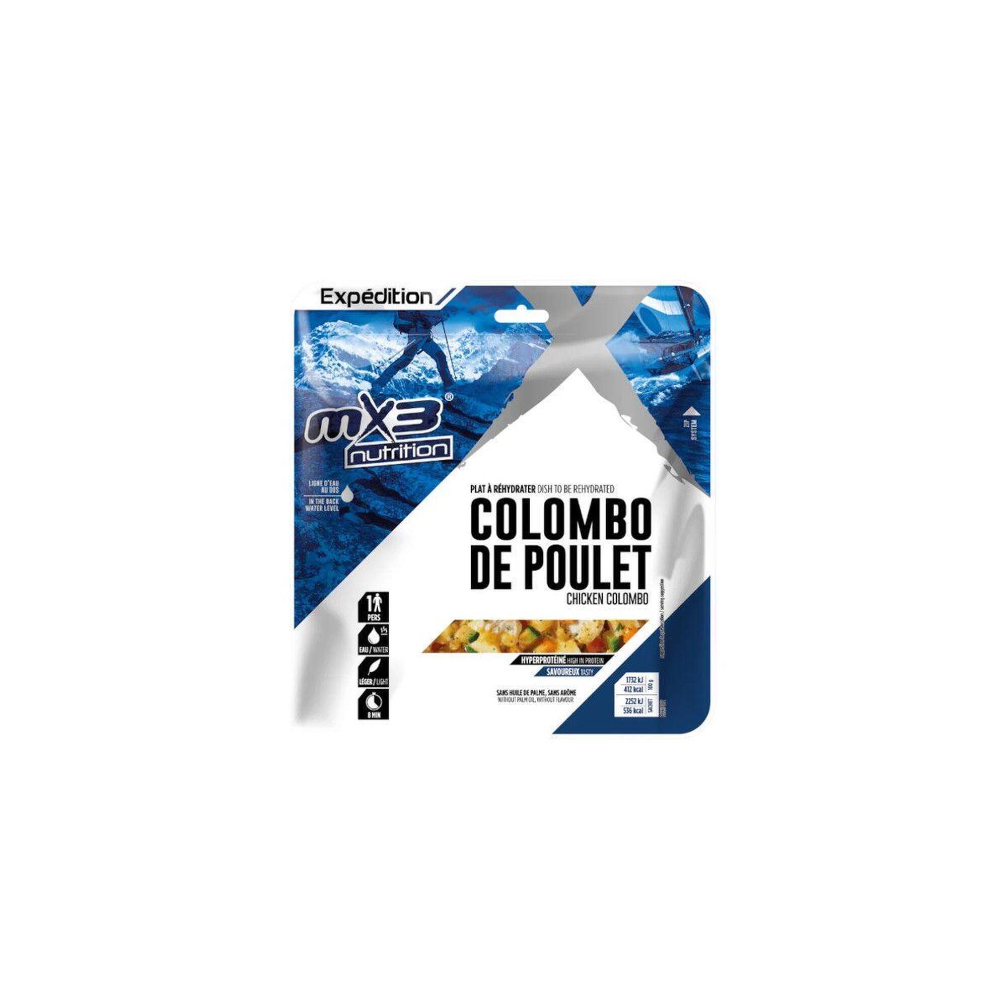 MX3 Dehydratované jídlo Kuře Colombo 130g