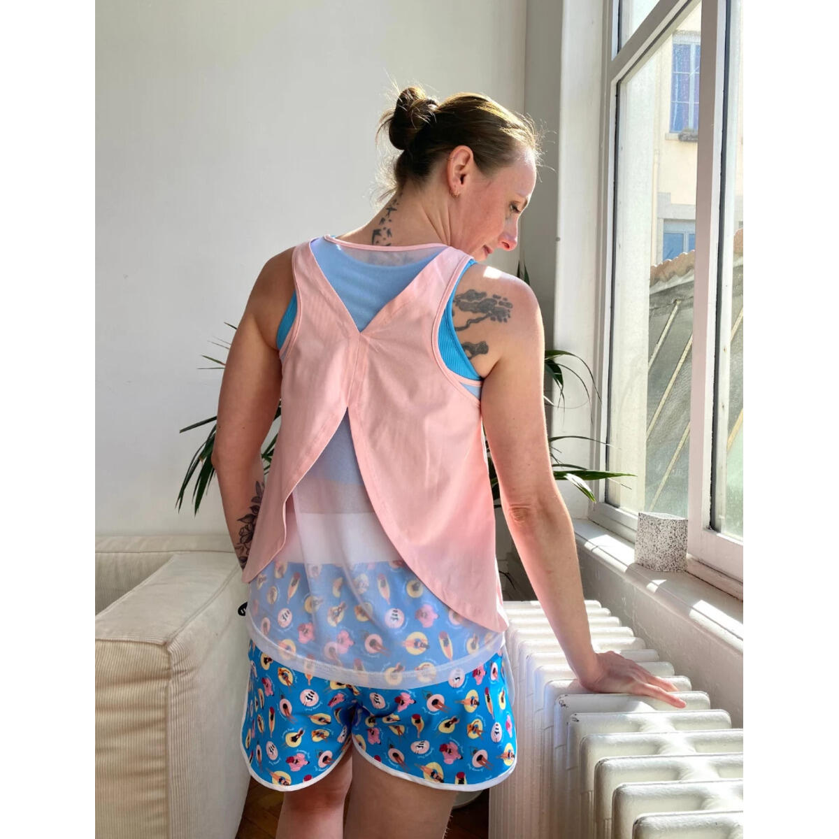 Short femme Les Poulettes Fitness Swimming Poule 3/3