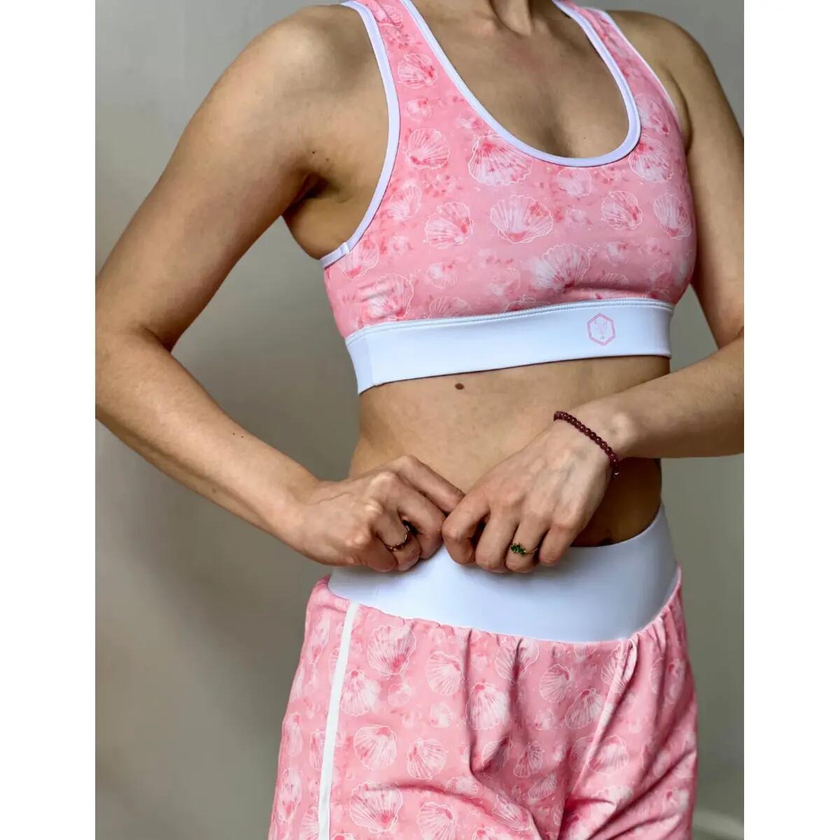 Brassière femme Les Poulettes Fitness Coquillages 2/3