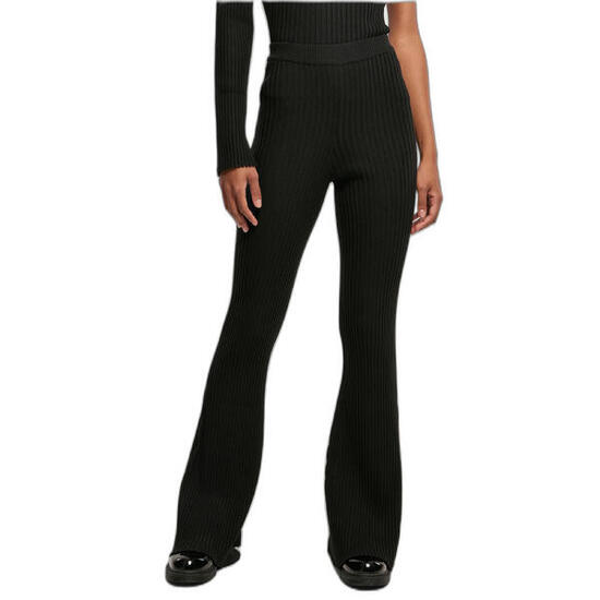 Legging gerippt ausgestellt Frau Urban Classics