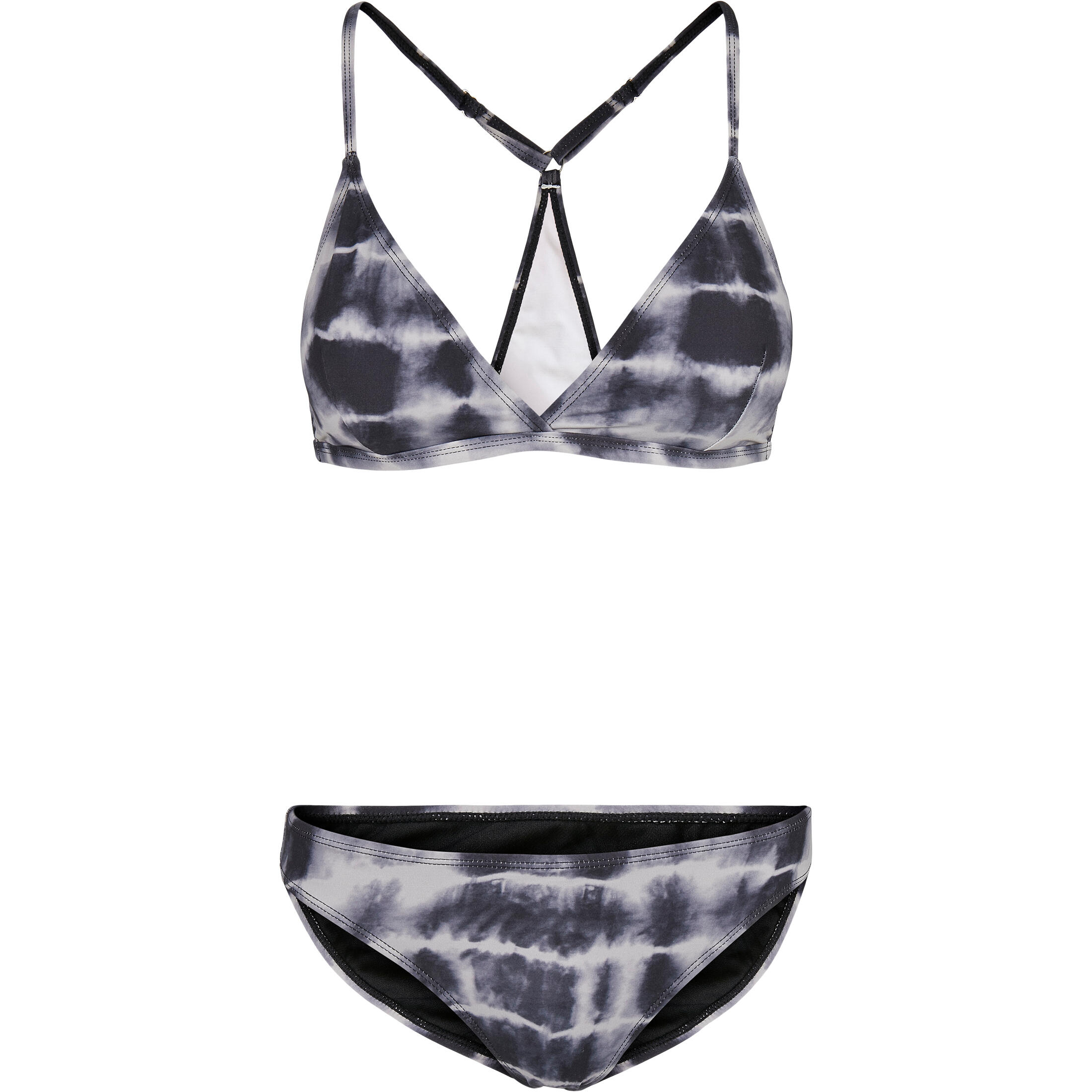 Urban Classics - Bikini Femme Urban Classics Tie Dye Triangle Back - Maillot De Bain 2 Pièces - Blanc|noir - 40 M - Decathlon