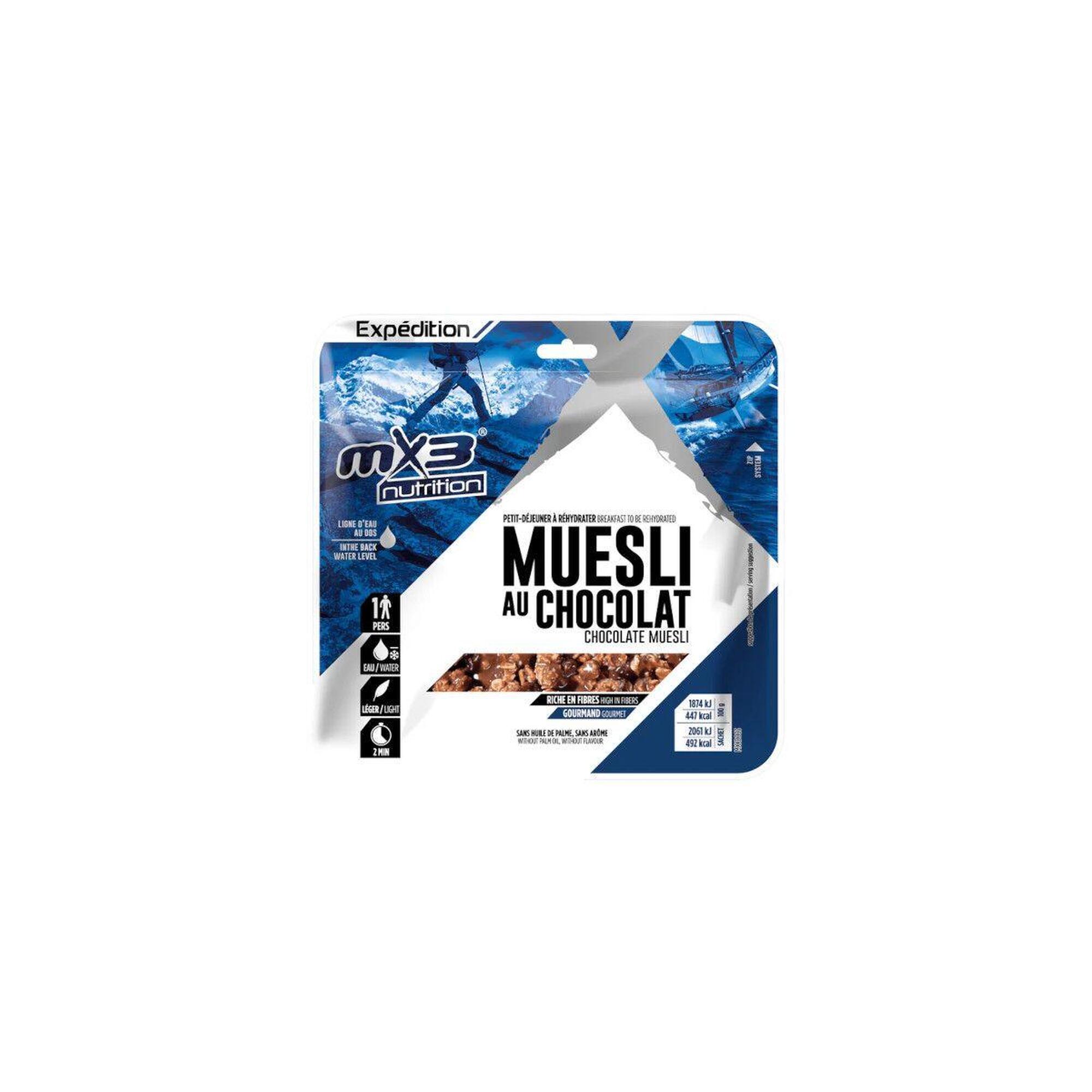 MX3 Dehydratované jídlo Čokoládové müsli 110g