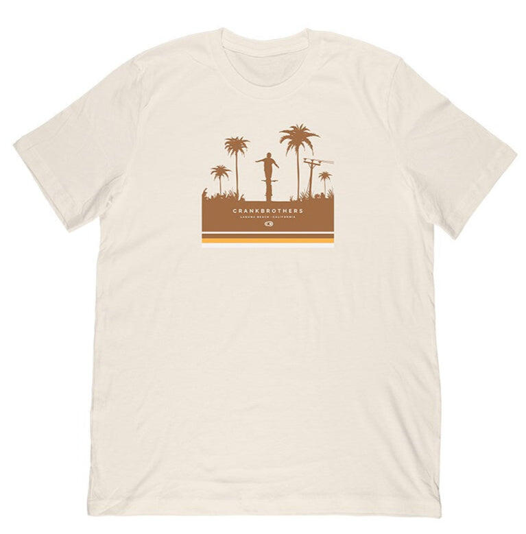 Crank Brothers TEE SUNSET WHITE