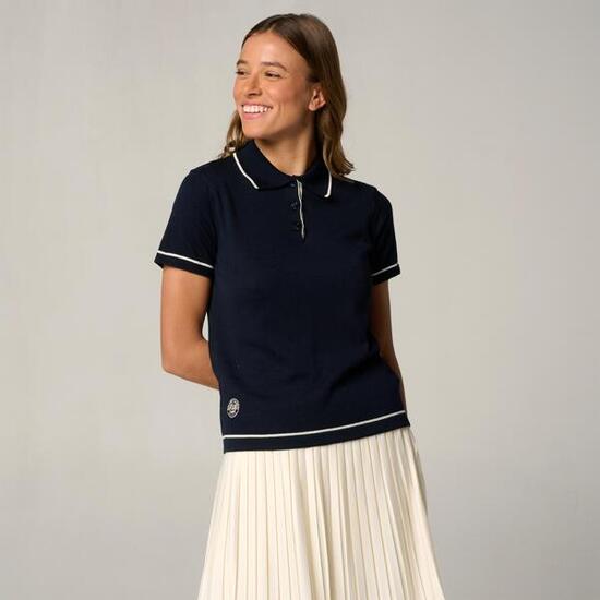 Polo Heritage Femme Roland-Garros - Marine