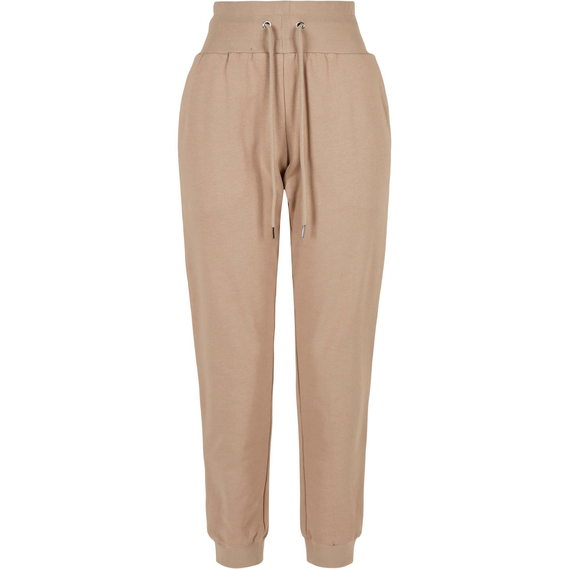 Urban Classics - Pantalon De Jogging Taille Haute Femme Urban Classics Organic - Pantalons - Marron - Decathlon