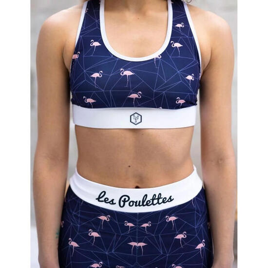 Brassière femme Les Poulettes Fitness Flamants