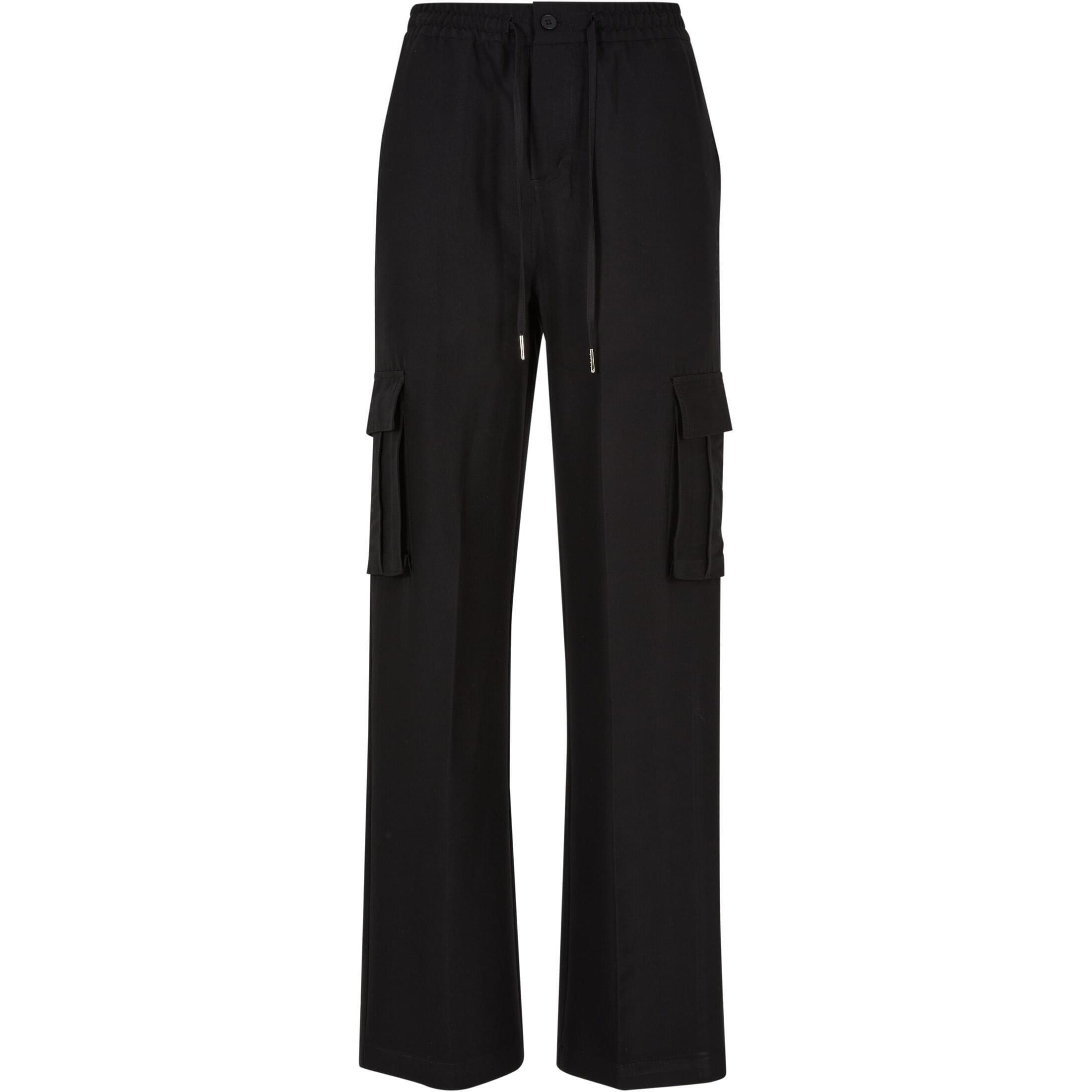 Urban Classics - Pantalon Cargo Jambe Large Femme Urban Classics Vicose - Pantalon De Chasse - Noir - Decathlon