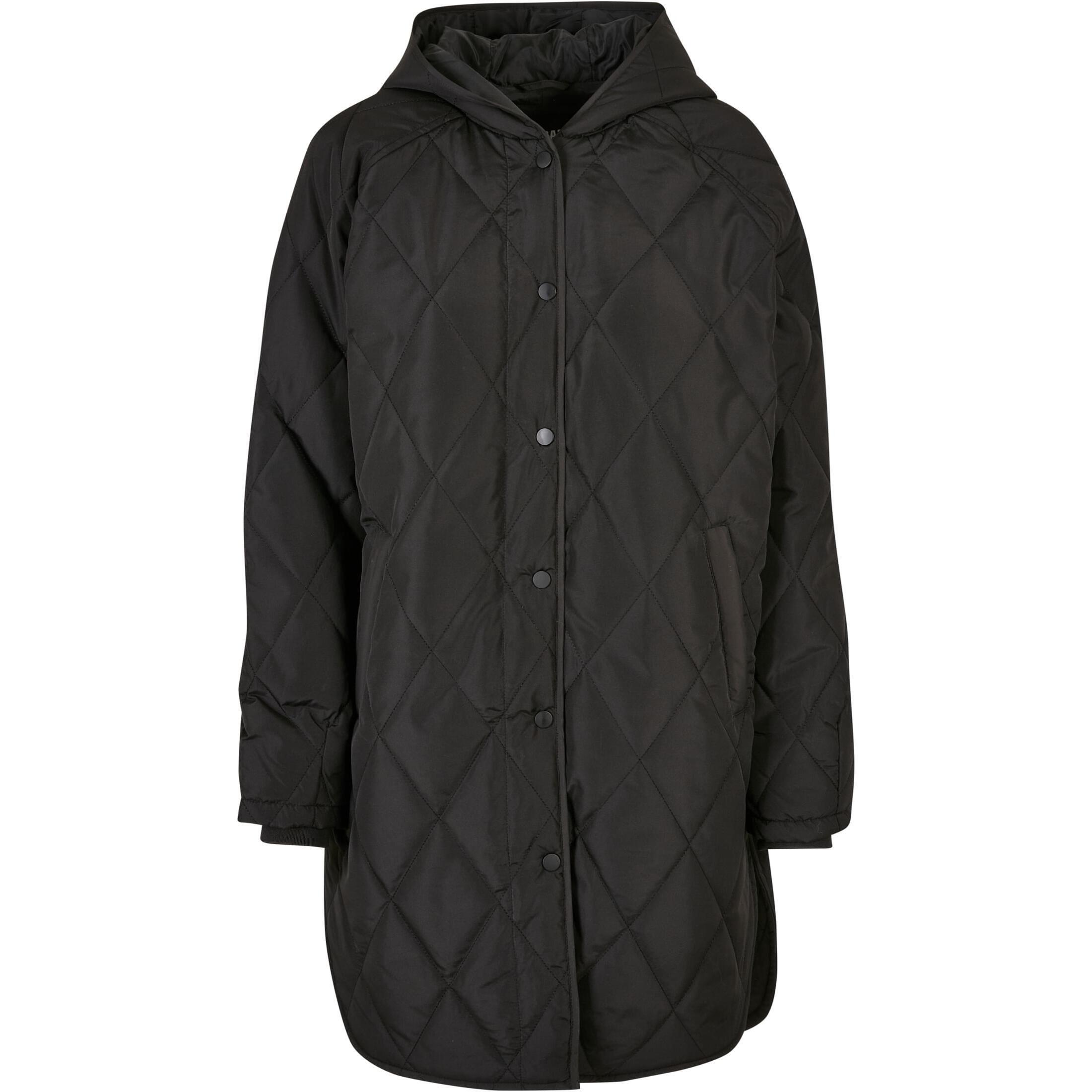 Urban Classics - Parka À Capuche Femme Urban Classics Oversized Diamond Quilted - Parka - Noir - 40 M - Decathlon