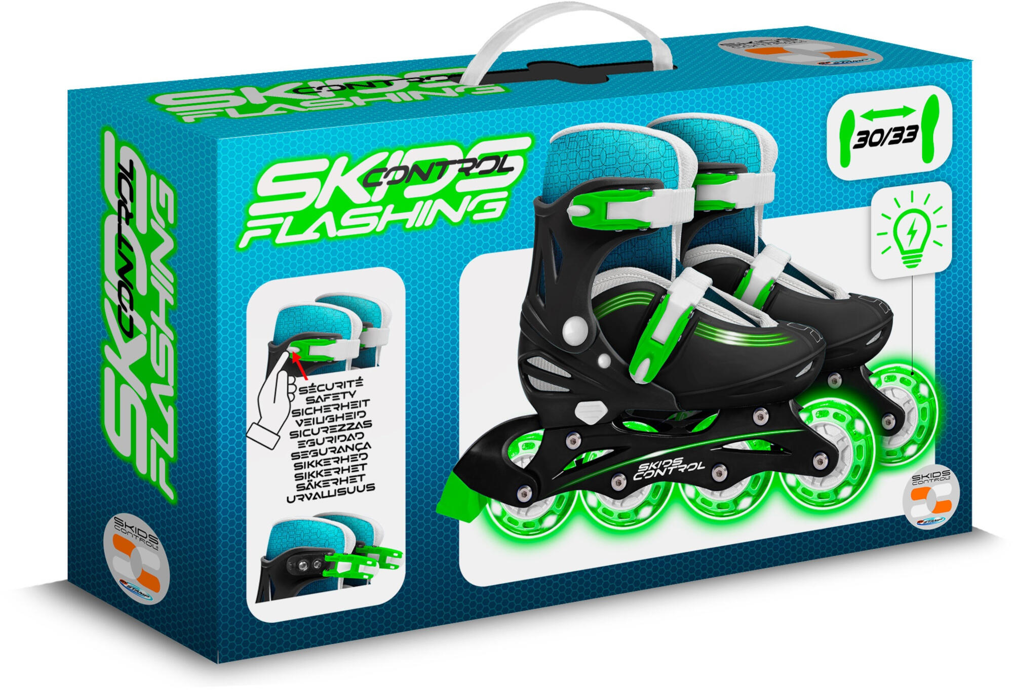Pattini in linea per bambini Stamp UE 30-33 Blu 4/4