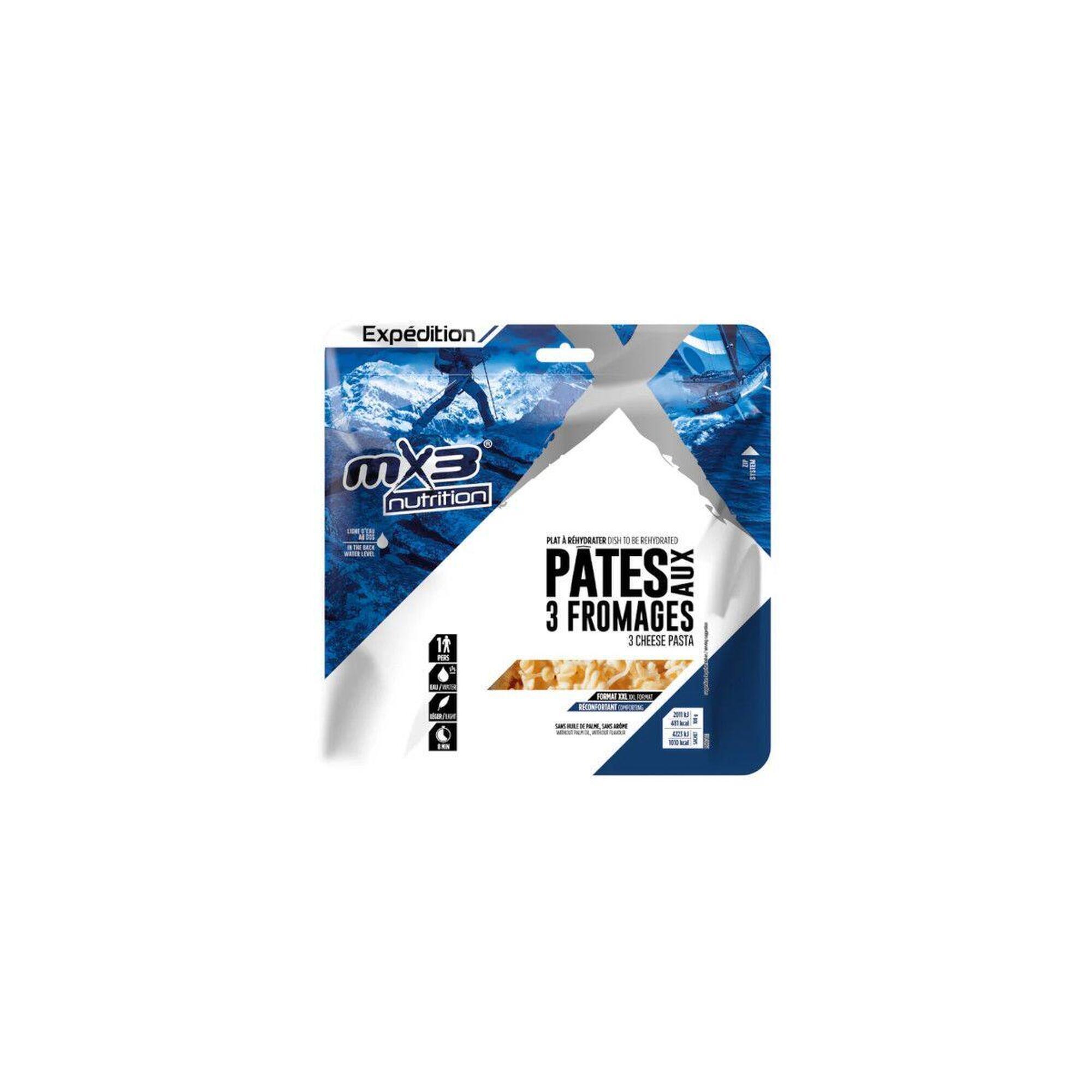 MX3 Dehydratované jídlo Těstoviny se třemi sýry 210g