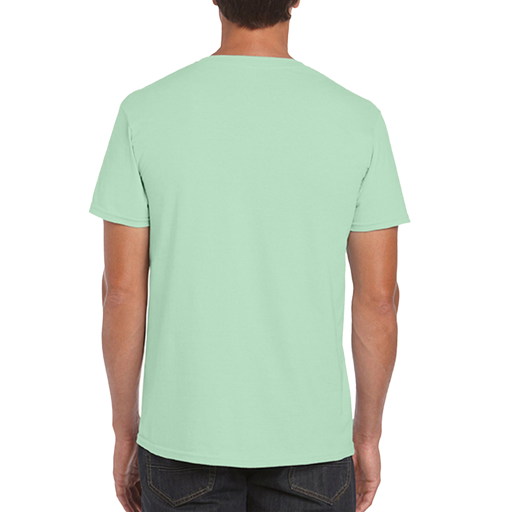 T-Shirt Softstyle Unissexo para adultos (Verde Menta) 2/2