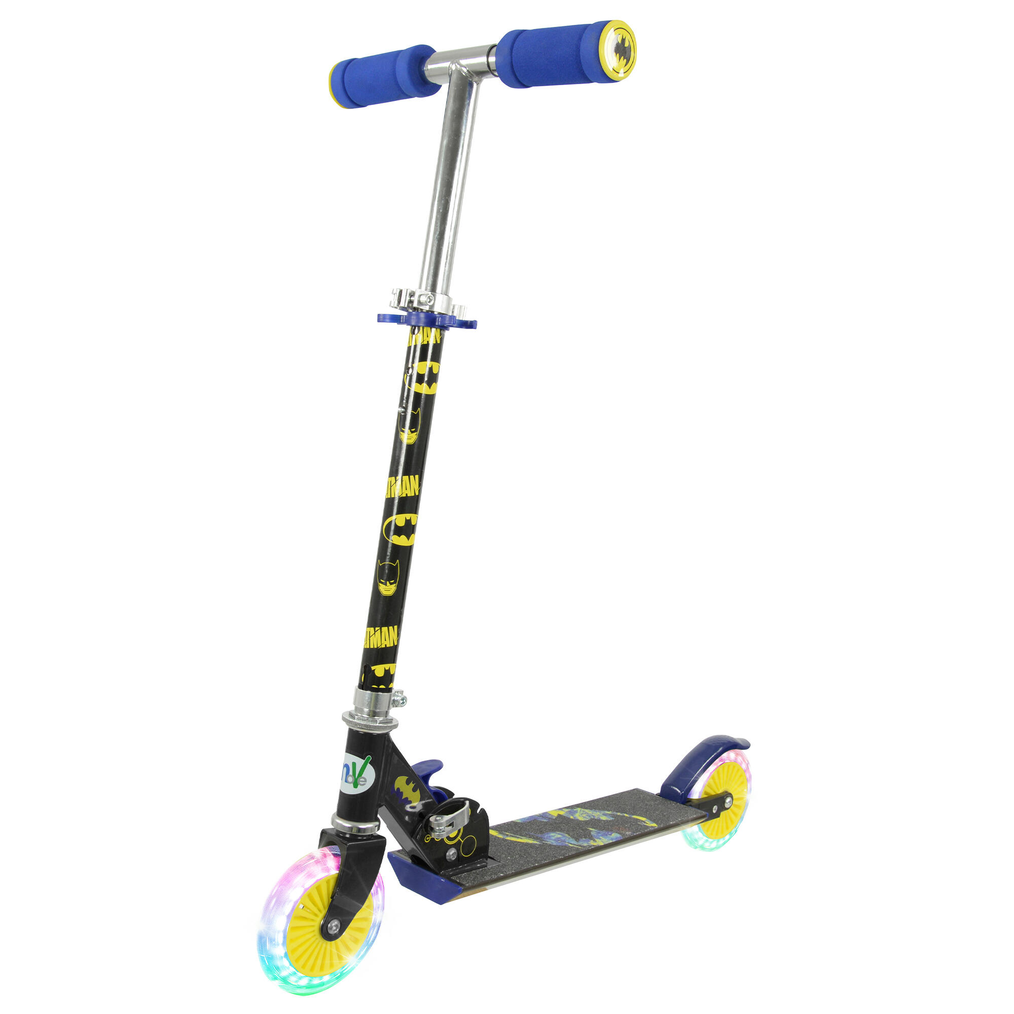 BATMAN MoVe Batman Folding Inline Scooter with Light Up Wheels