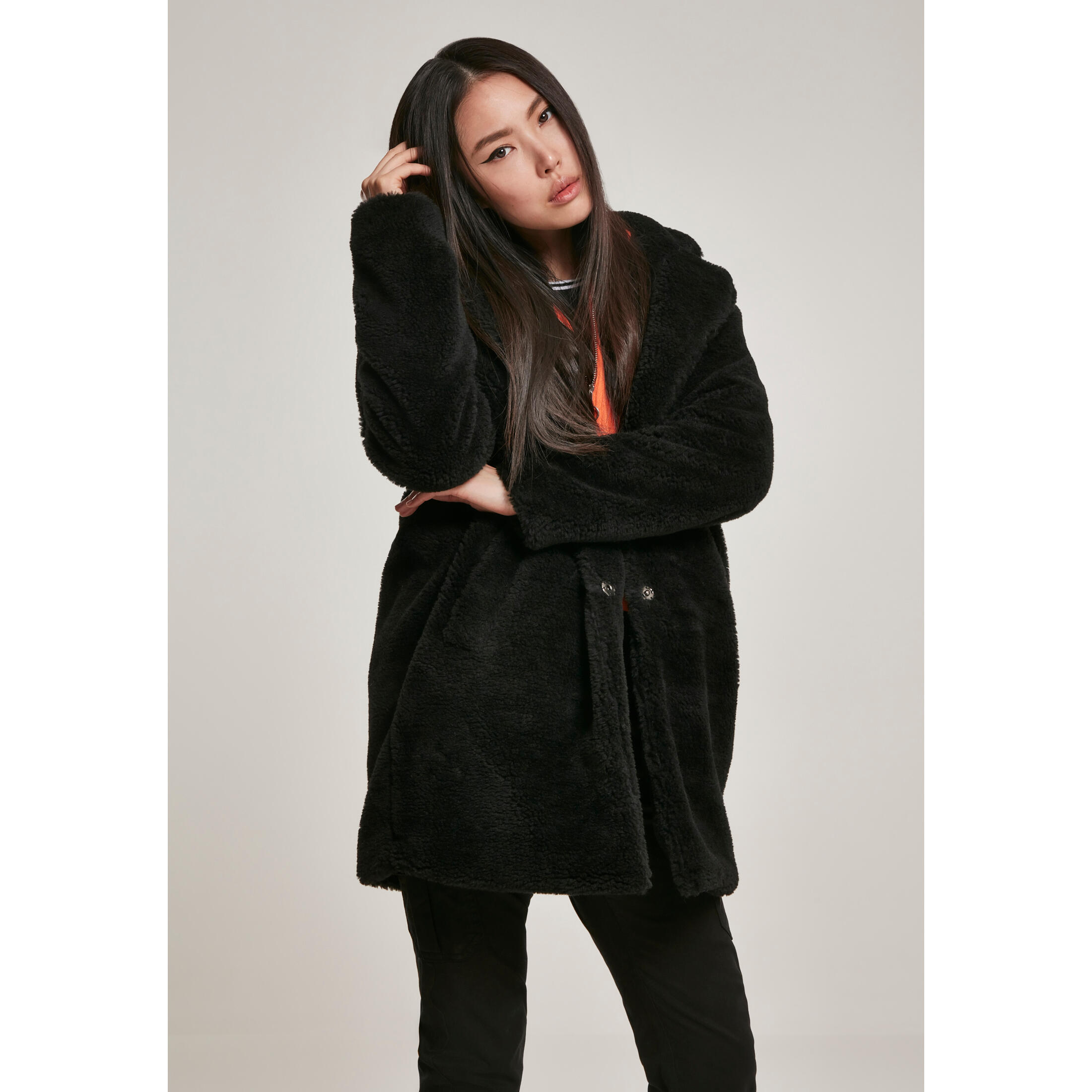 Urban Classics - Parka Femme Urban Classic Oversized Sherpa - Parka - Noir - 40 M - Decathlon