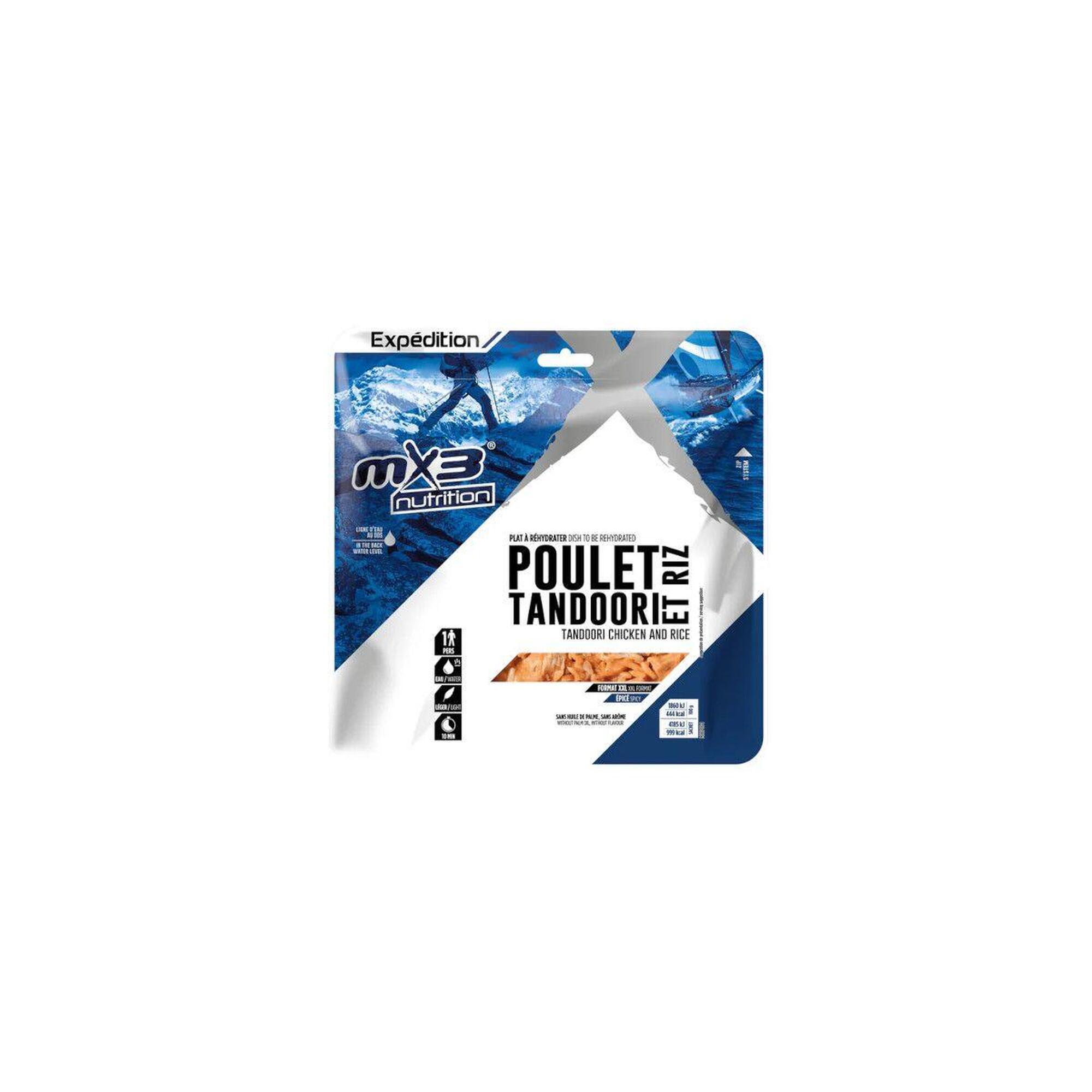 MX3 Dehydratované jídlo Tandoori kuře s rýží 210g